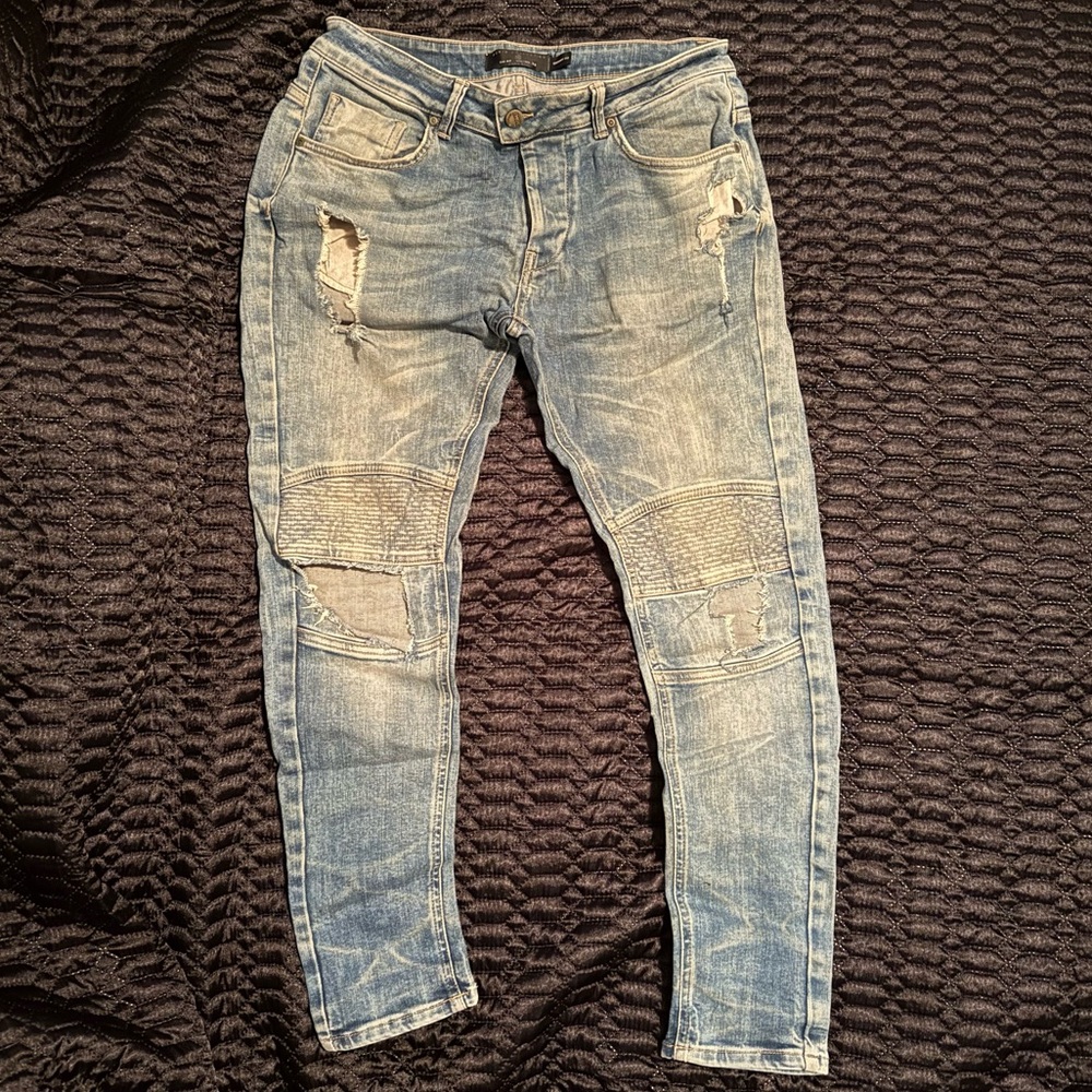 Zara Men’s Biker Denims (Skinny Fit)